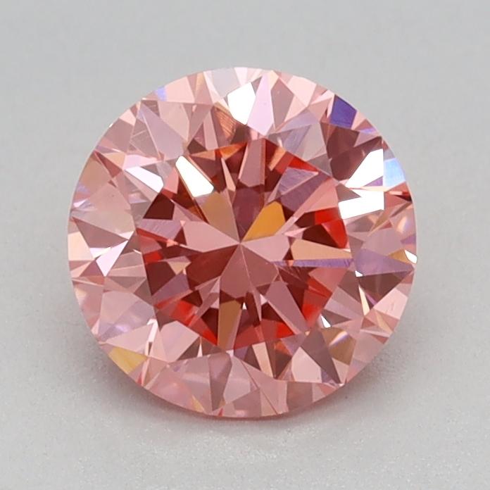 0.80 Ct. Fancy Vivid Pink Round Lab Grown Diamond