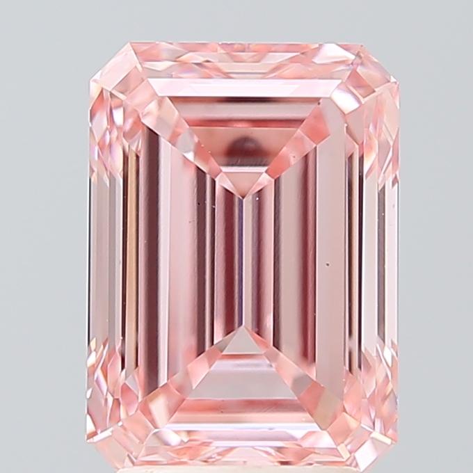 3.07 Ct. Fancy Pink Emerald Lab Grown Diamond
