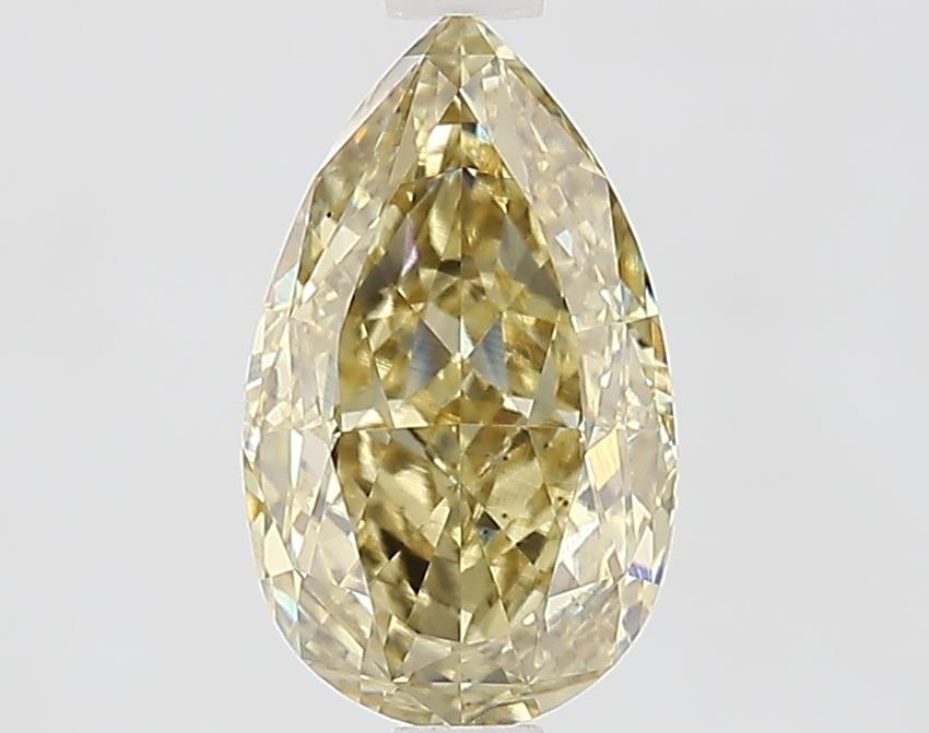 2.01 Ct. Fancy Yellow Pear Lab Grown Diamond