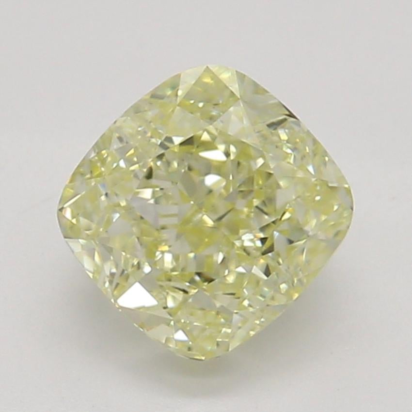 0.70 Ct. Fancy Light Yellow Cushion Diamond