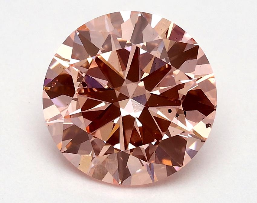 1.8 Ct. Fancy Vivid Pink Round Lab Grown Diamond