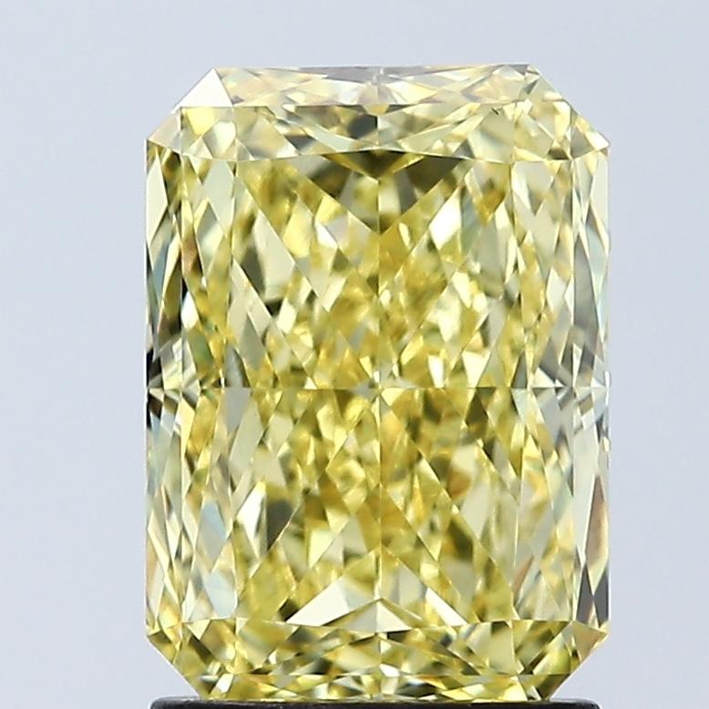 2.10 Ct. Fancy Vivid Yellow Radiant Lab Grown Diamond