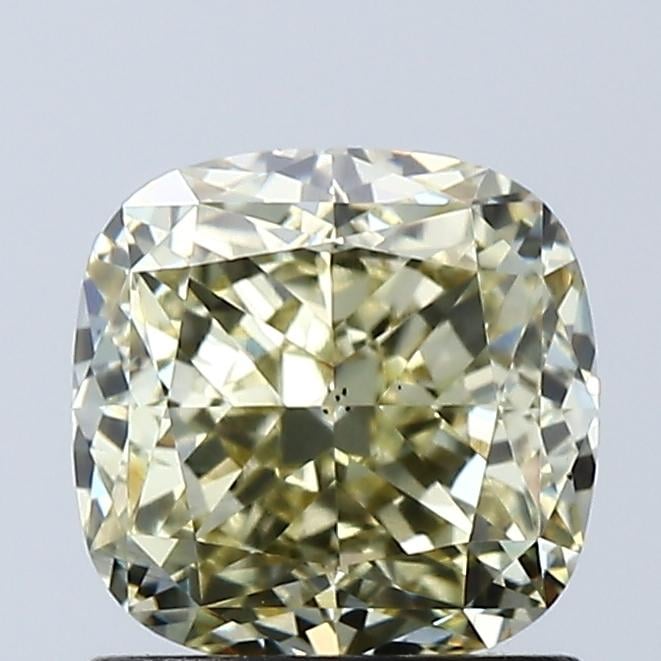 1.54 Ct. Fancy Light Yellow Cushion Lab Grown Diamond
