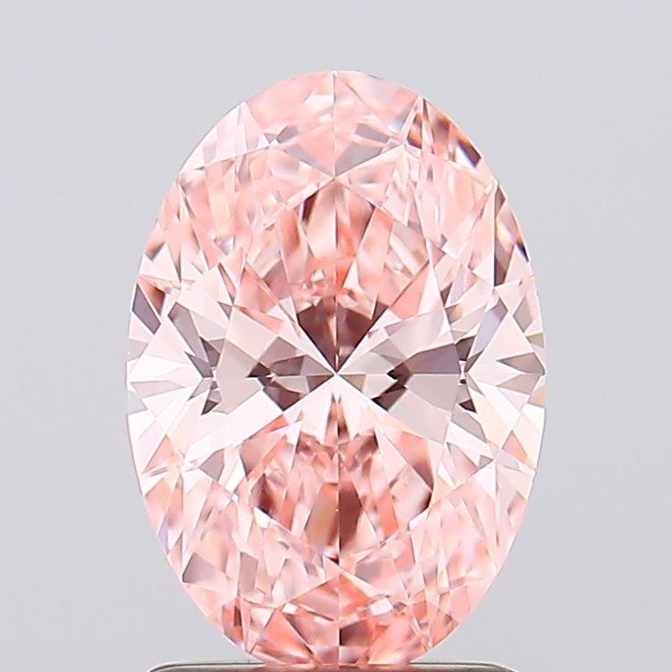 1.34 Ct. Fancy Vivid Pink Oval Lab Grown Diamond