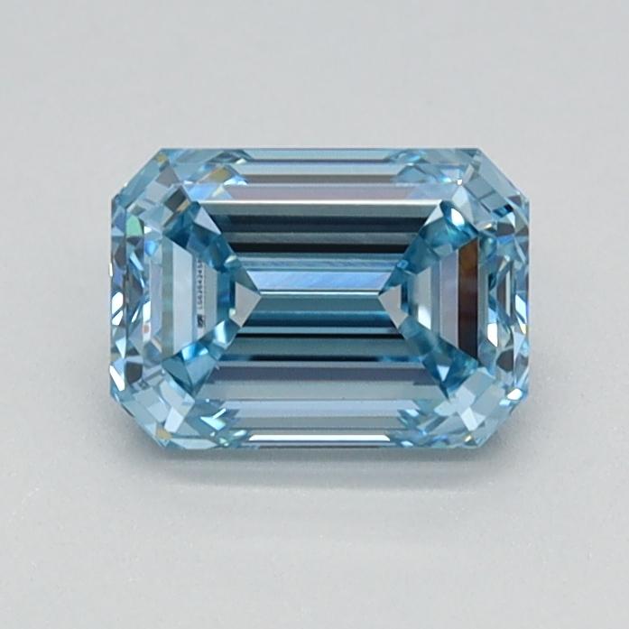 0.71 Ct. Fancy Vivid Blue Emerald Lab Grown Diamond
