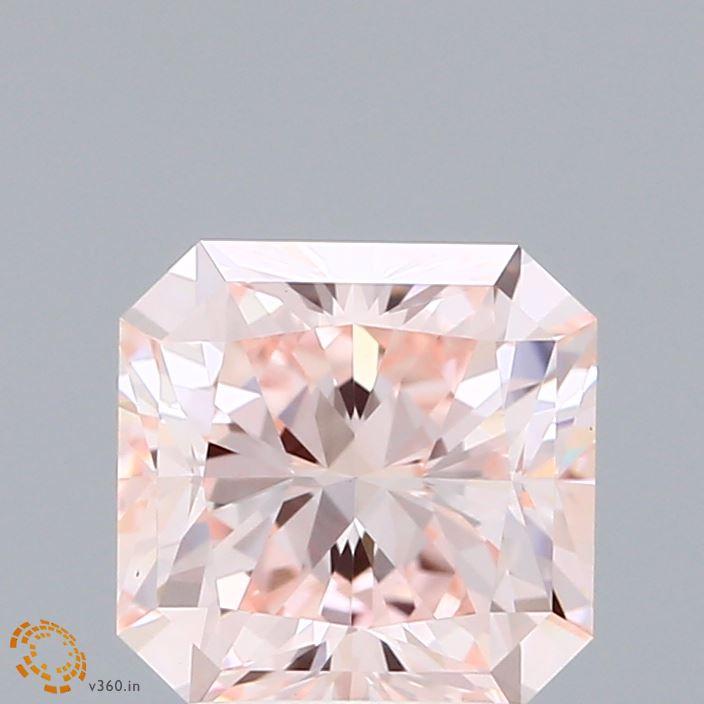 2.09 Ct. Fancy Pink Radiant Lab Grown Diamond