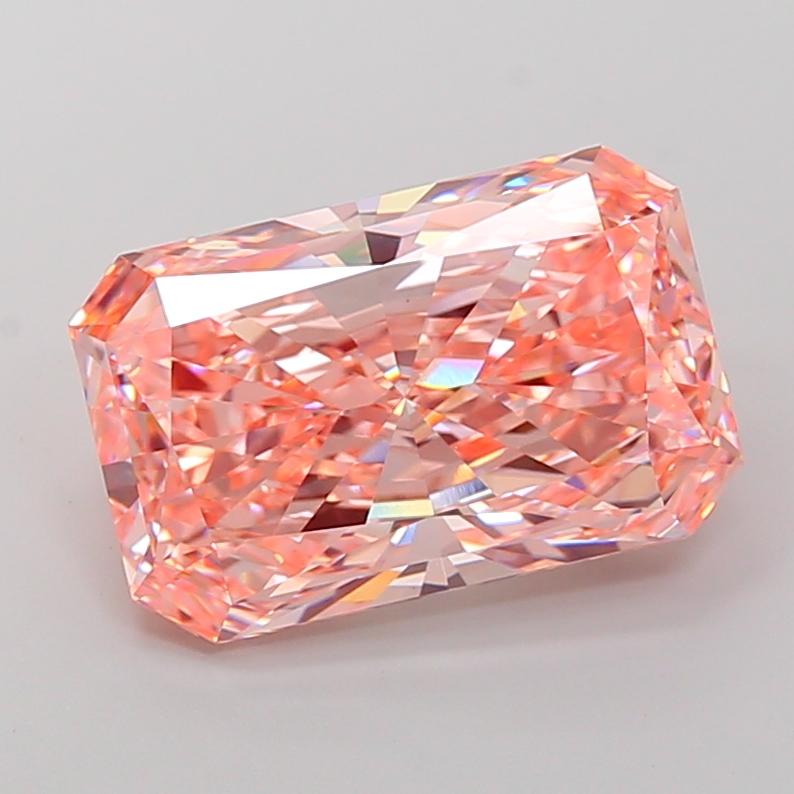 11.02 Ct. Fancy Vivid Pink Radiant Lab Grown Diamond