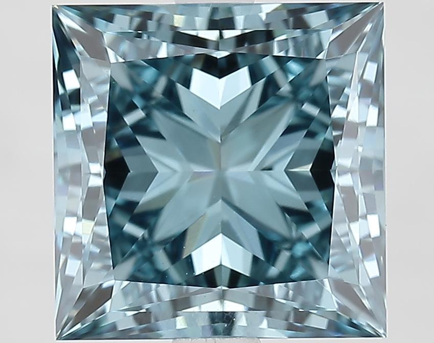 3.54 Ct. Fancy Vivid Blue Princess Lab Grown Diamond