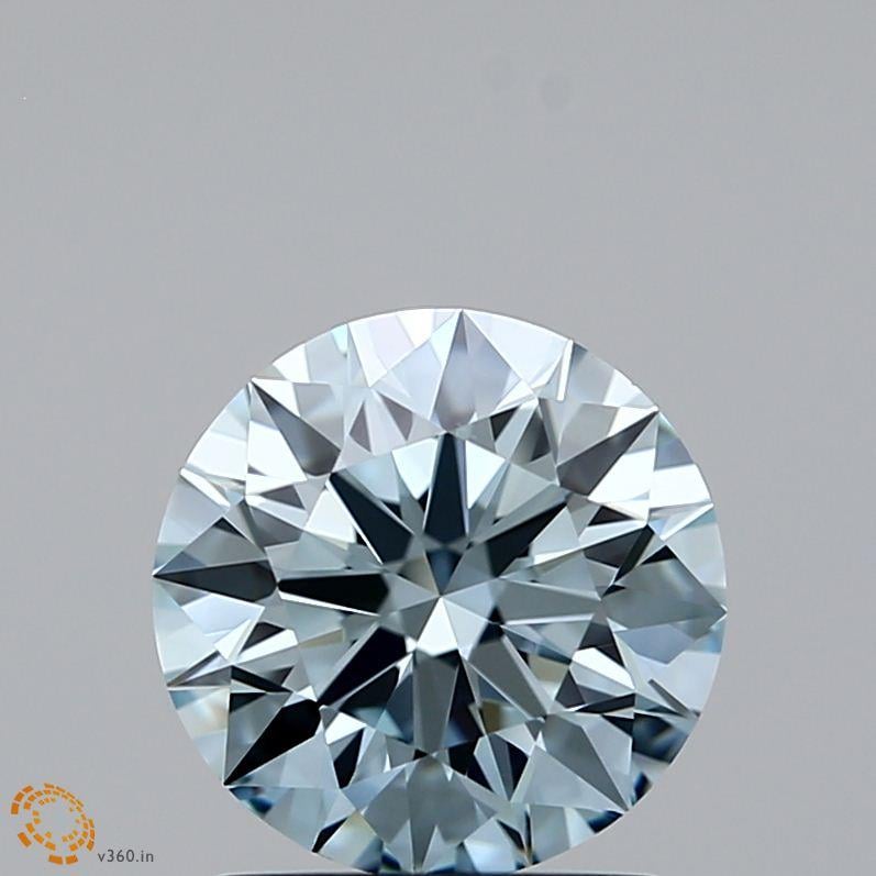 1.28 Ct. Fancy Light Blue Round Lab Grown Diamond