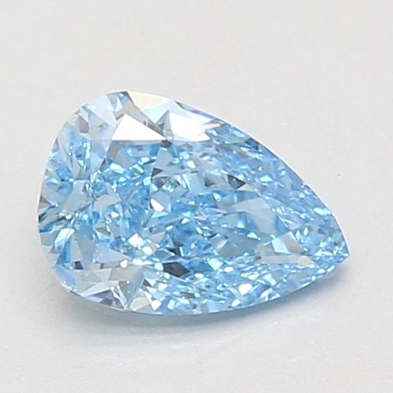 1.03 Ct. Fancy Vivid Blue Pear Lab Grown Diamond
