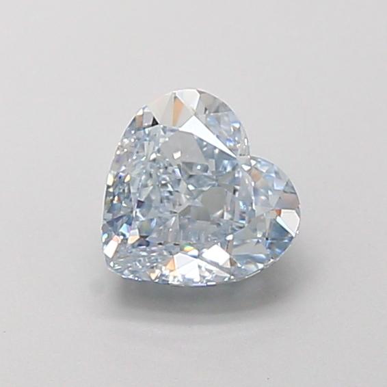 1.02 Ct. Fancy Intense Blue Heart Lab Grown Diamond