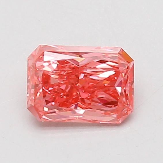 0.72 Ct. Fancy Vivid Pink Radiant Lab Grown Diamond