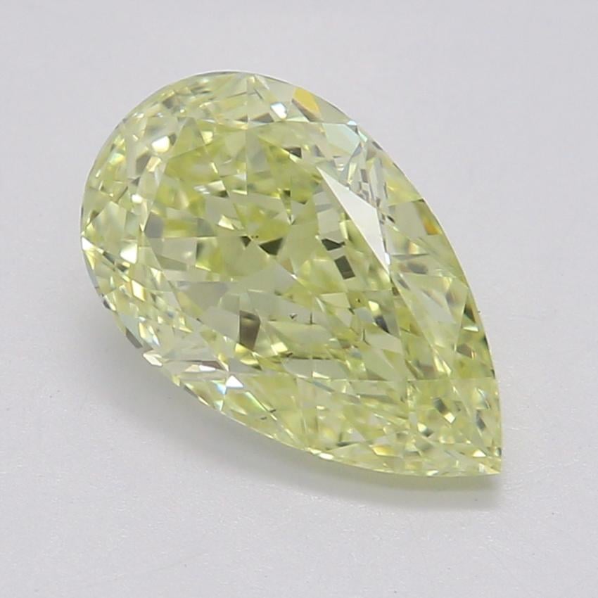 0.90 Ct. Fancy Light Yellow Pear Diamond