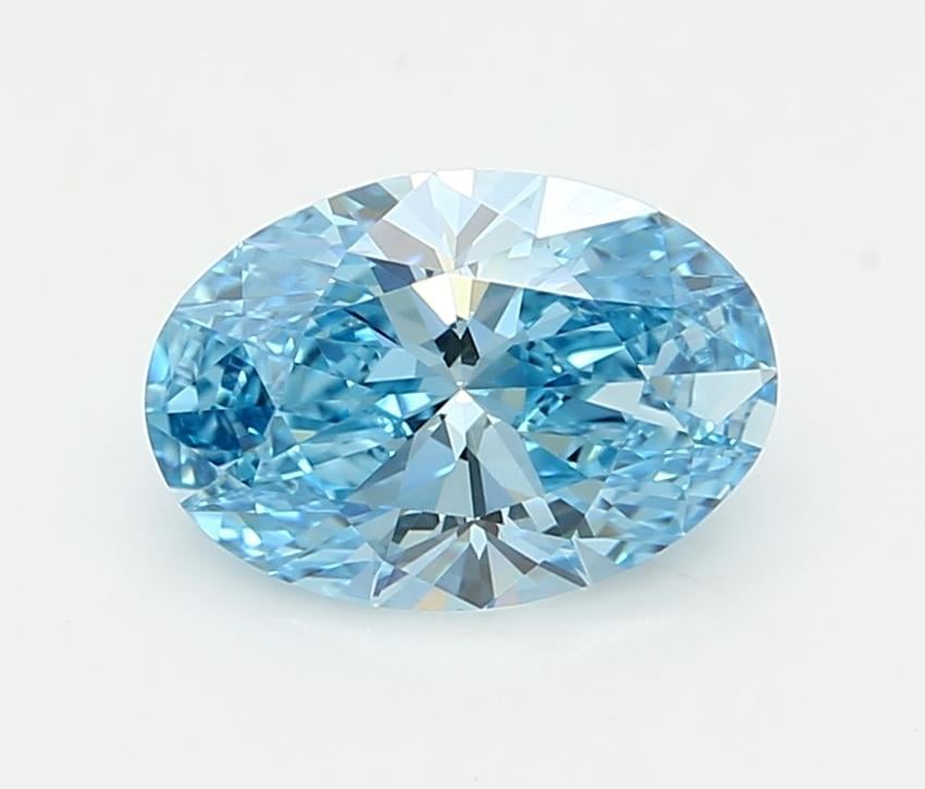 1.50 Ct. Fancy Vivid  Blue Oval Lab Grown Diamond