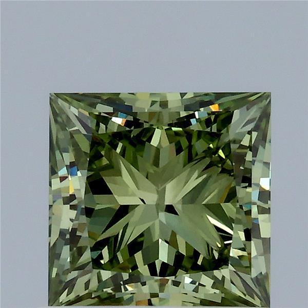1.00 Ct. Fancy Intense Green Princess Lab Grown Diamond
