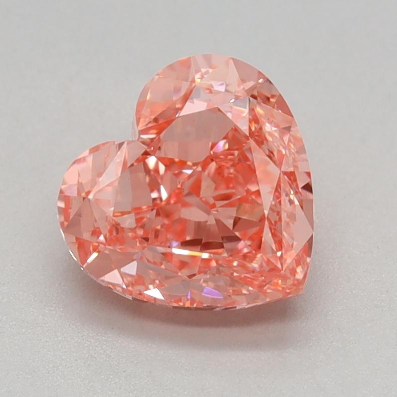 1.14 Ct. Fancy Vivid Pink Heart Lab Grown Diamond