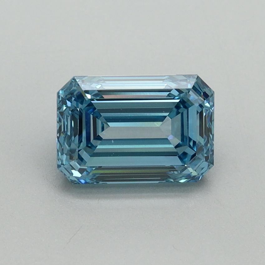 1.29 Ct. Fancy Vivid Blue Emerald Lab Grown Diamond