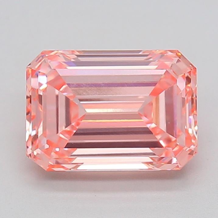 3.00 Ct. Fancy Vivid  Pink Emerald Lab Grown Diamond