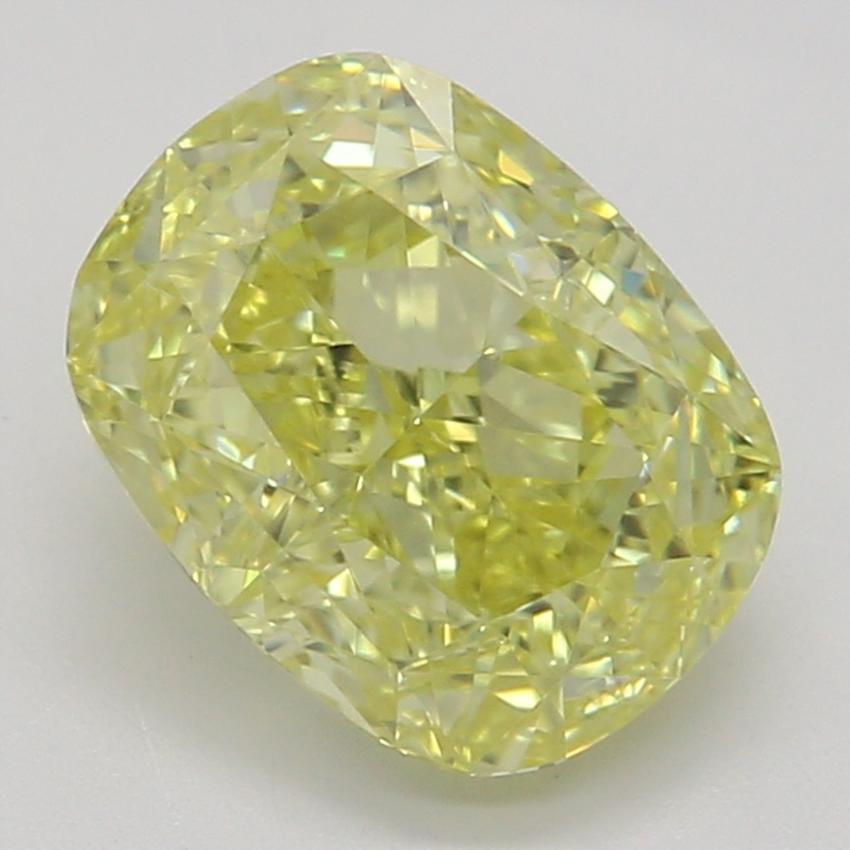 1.13 Ct. Fancy Intense Yellow Cushion Diamond