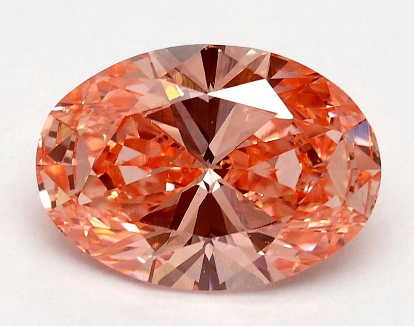 2.00 Ct. Fancy Vivid Pink Oval Lab Grown Diamond