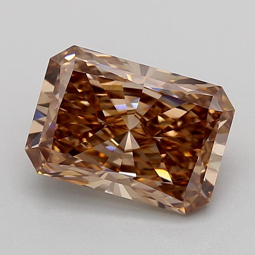 4.07 Ct. Fancy  Brown Radiant Lab Grown Diamond