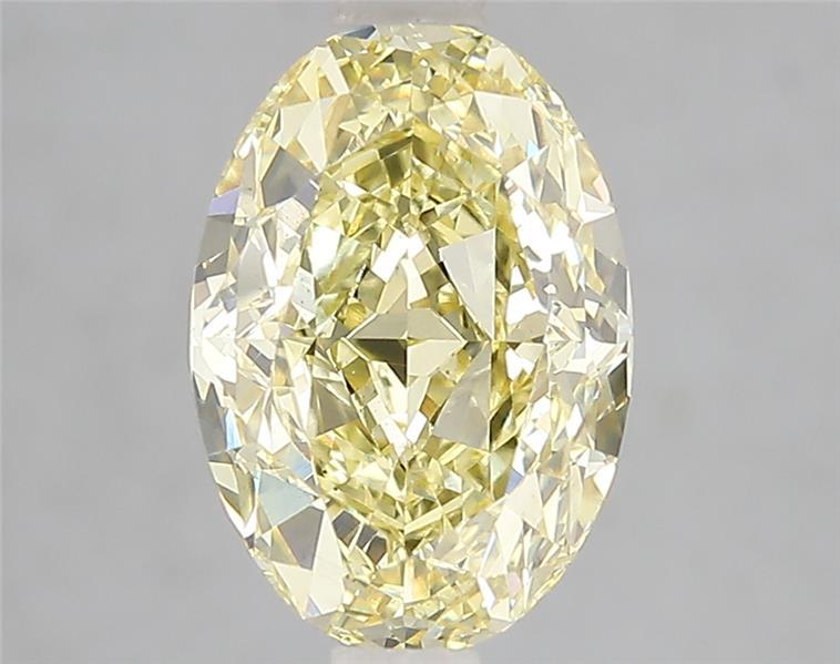 3.03 Ct. Fancy Intense Yellow Oval Lab Grown Diamond