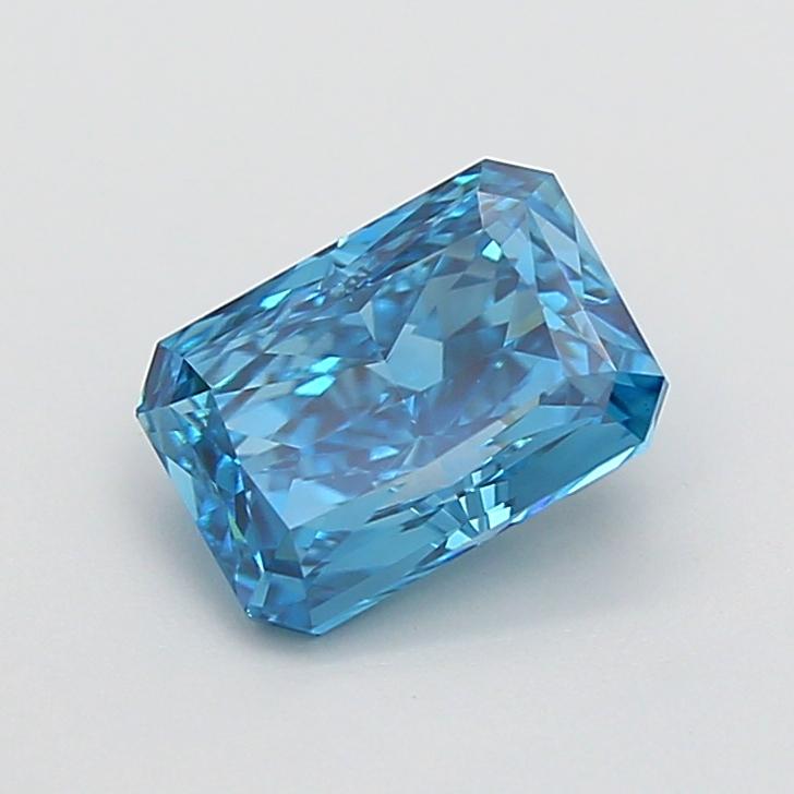2.08 Ct. Fancy Vivid Blue Radiant Lab Grown Diamond