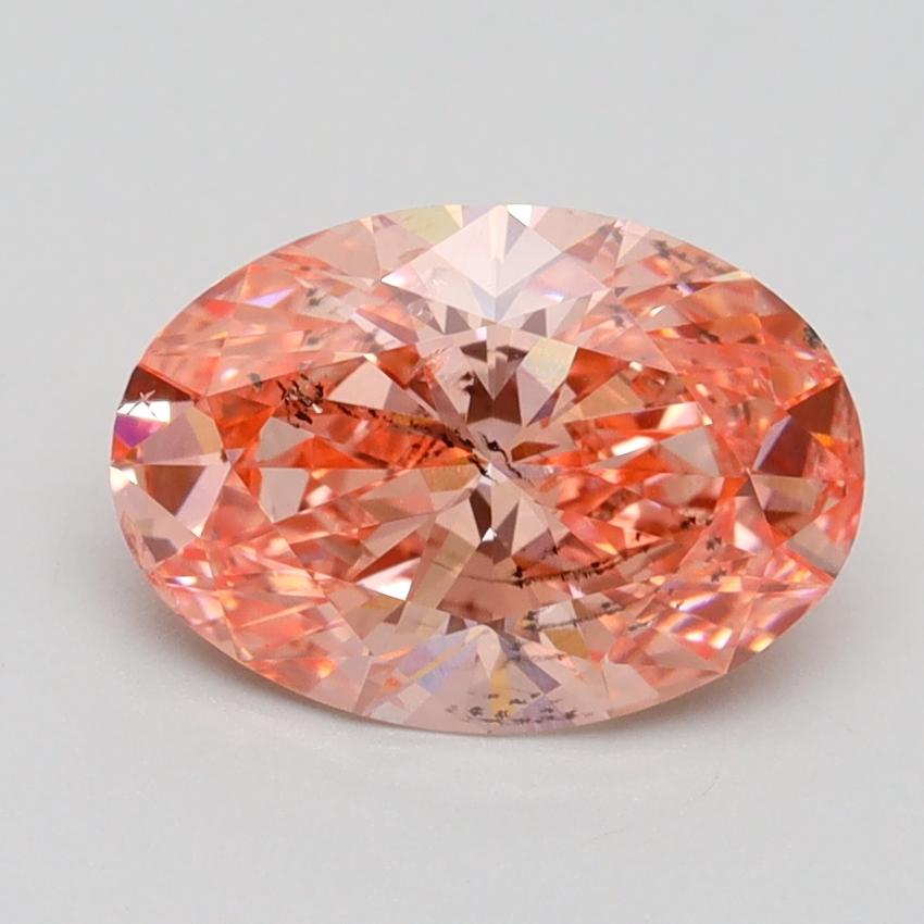 2.02 Ct. Fancy Vivid Pink Oval Lab Grown Diamond