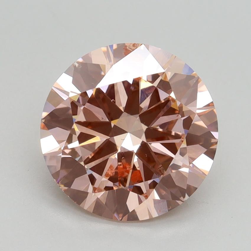 3.01 Ct. Fancy Intense Pink Round Lab Grown Diamond