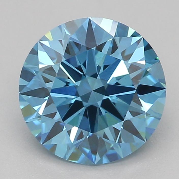 1.03 Ct. Fancy Vivid Blue Round Lab Grown Diamond