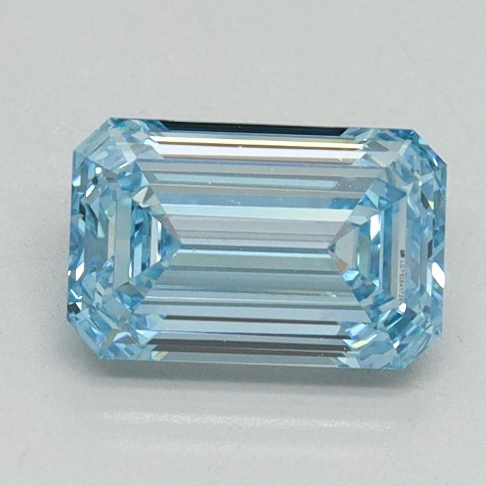 1.06 Ct. Fancy Intense Blue Emerald Lab Grown Diamond