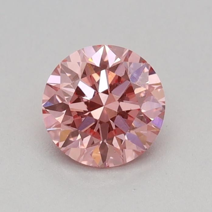 0.31 Ct. Fancy Vivid Pink Round Lab Grown Diamond