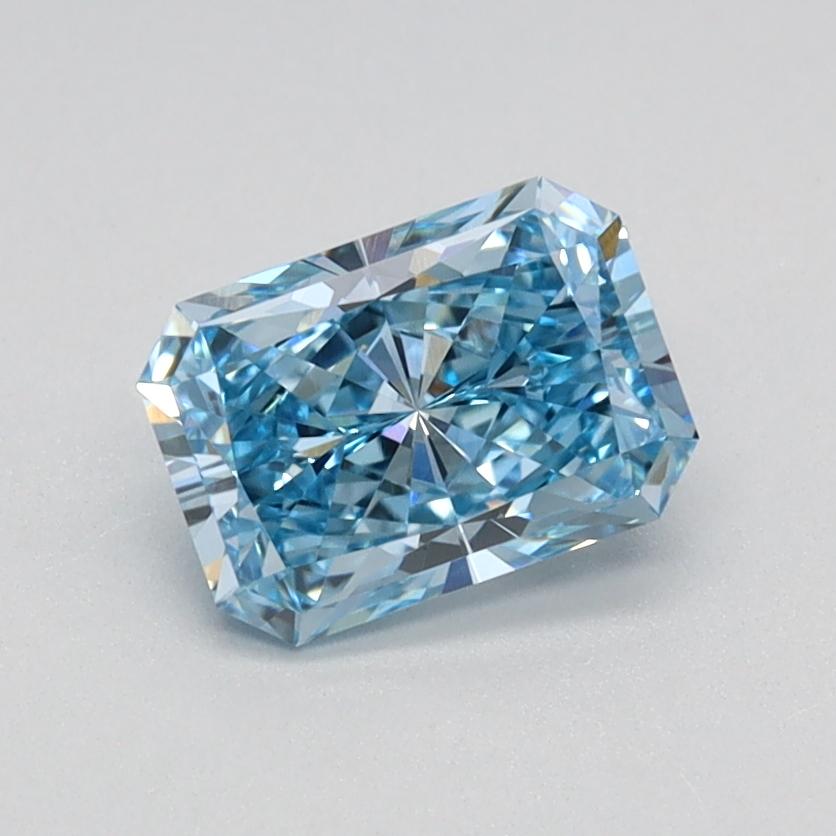 0.79 Ct. Fancy Vivid Blue Radiant Lab Grown Diamond