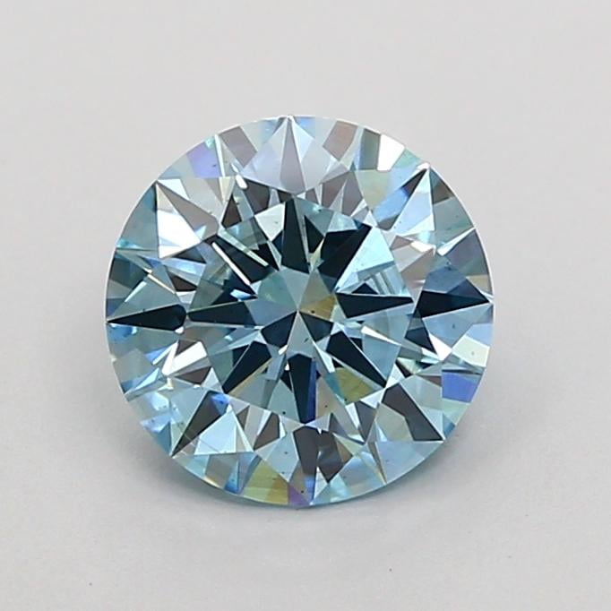 1.51 Ct. Fancy Vivid  Blue Round Lab Grown Diamond