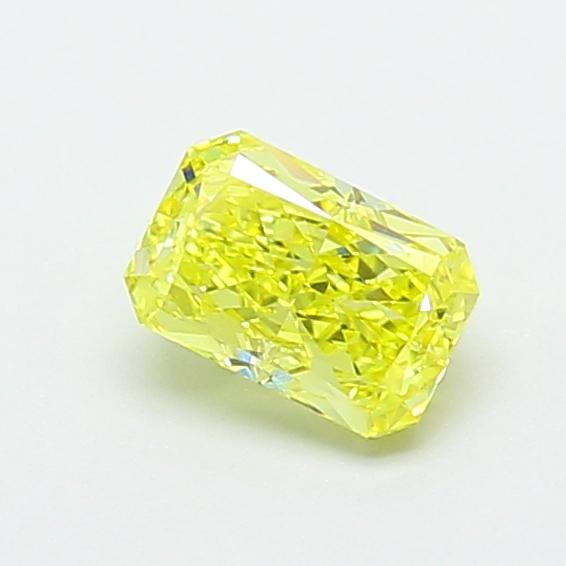 0.72 Ct. Fancy Intense  Yellow Radiant Lab Grown Diamond