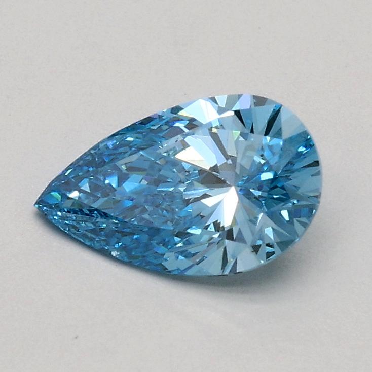 0.50 Ct. Fancy Vivid Blue Pear Lab Grown Diamond
