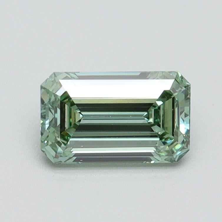 0.81 Ct. Fancy Intense Pacific Green Emerald Lab Grown Diamond