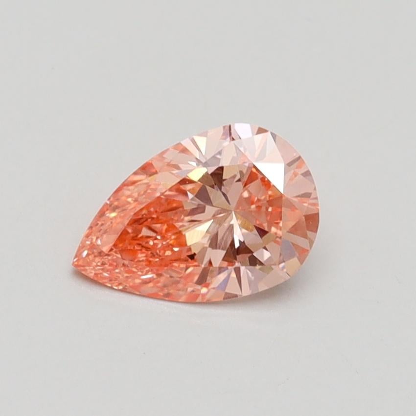 0.62 Ct. Fancy Intense Pink Pear Lab Grown Diamond