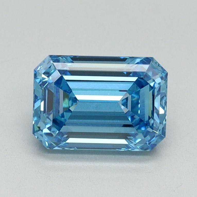 1.10 Ct. Fancy Vivid Blue Emerald Lab Grown Diamond