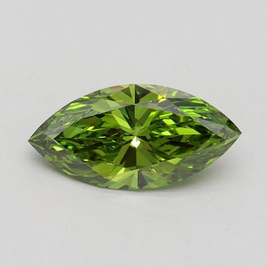 1.00 Ct. Fancy Vivid Green Marquise Lab Grown Diamond