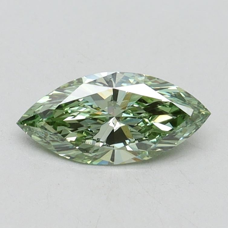 0.50 Ct. Fancy Vivid Green Marquise Lab Grown Diamond