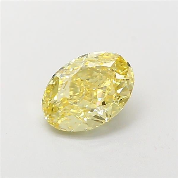 1.04 Ct. Fancy  Yellow Oval Lab Grown Diamond