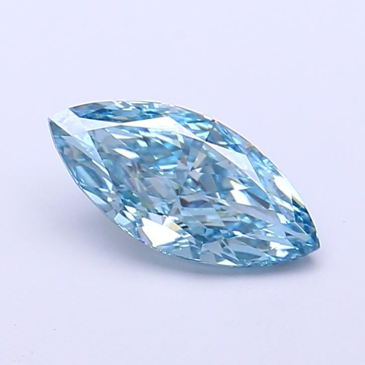 1.09 Ct. Fancy Vivid  Blue Marquise Lab Grown Diamond