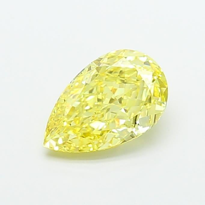 2.52 Ct. Fancy Vivid  Yellow Pear Lab Grown Diamond