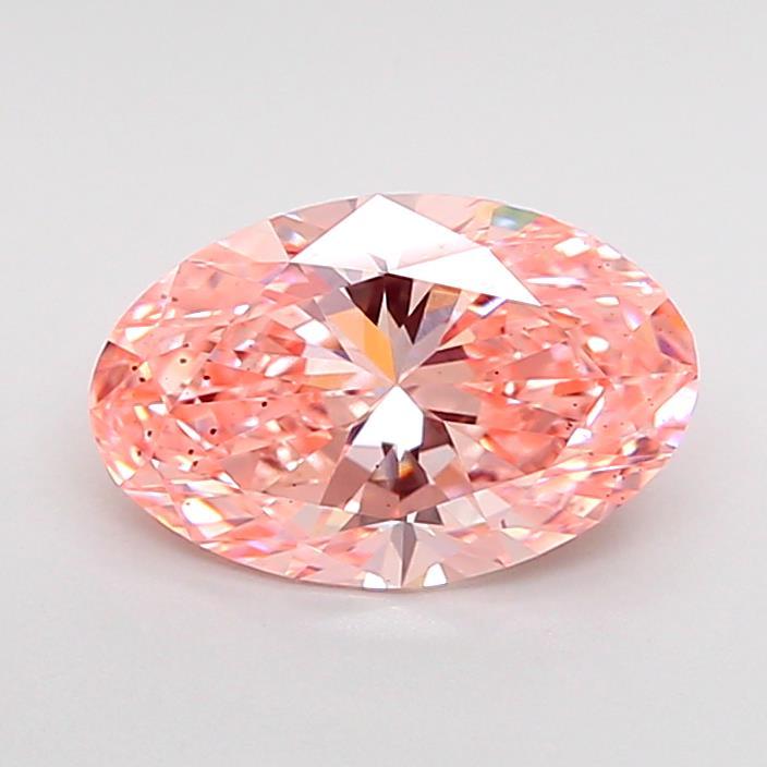1.39 Ct. Fancy Vivid Pink Oval Lab Grown Diamond