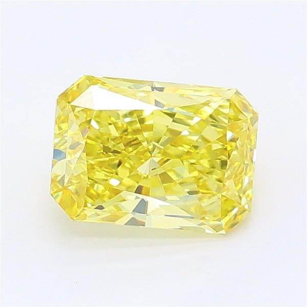 1.09 Ct. Fancy Vivid Yellow Radiant Lab Grown Diamond