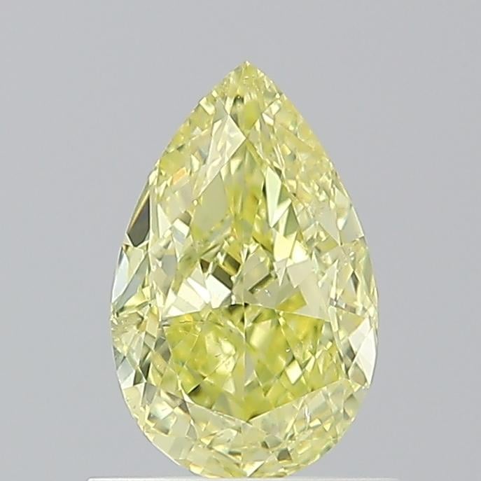 1.01 Ct. Fancy Intense  Yellow Pear Diamond