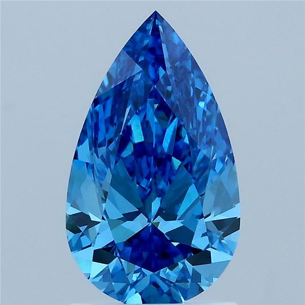 1.50 Ct. Fancy Vivid Blue Pear Lab Grown Diamond
