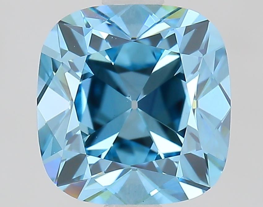 1.96 Ct. Fancy Blue Cushion Lab Grown Diamond