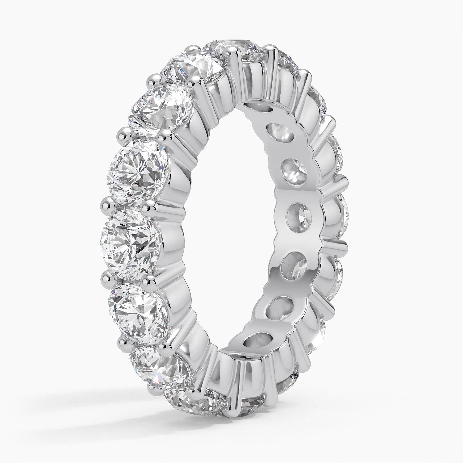 18K White Gold Diamond Eternity Ring (5 ct. tw.)